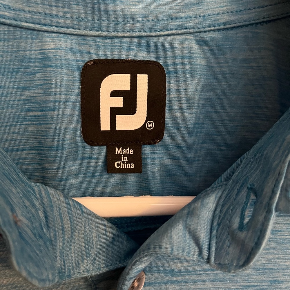 Foot Joy‎ FJ men’s blue polo shirt Size M - Picture 2 of 2